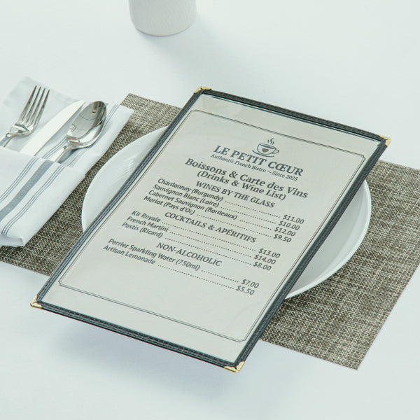 Menu Covers and Books