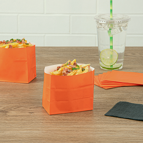 Orange Paper Bags