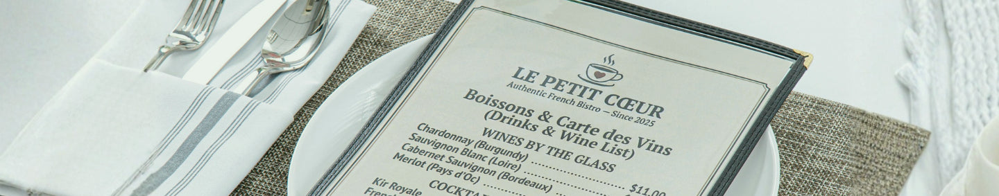 Menu Covers and Books