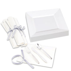 Maxi Serve 100 Square White 8 1/4