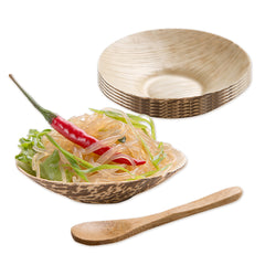 Bambuddha 100 2 oz Round Natural Bamboo Coupelles and 100 Natural Bamboo 3.5