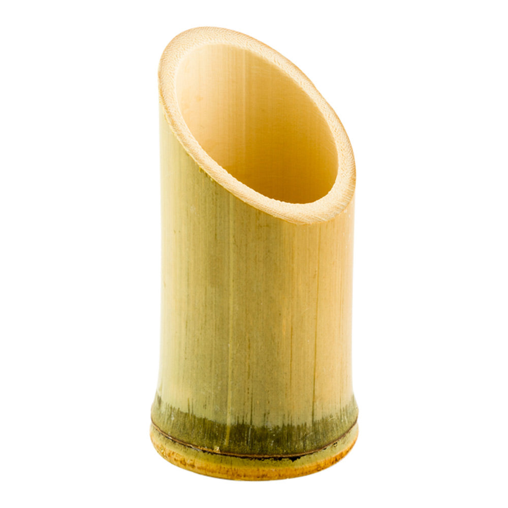 Bambuddha 100 Round Natural 2" Bamboo Tubes and 100 Natural Bamboo 3.5" Mini Spoons