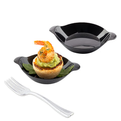 Mini Serve 100 Oval Black 3.75
