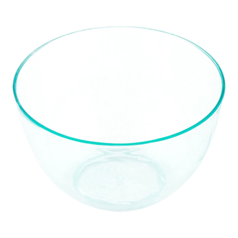 Mini Serve 100 4 oz Round Seagreen Plastic Bodega Cups and 100 Silver Plastic 4" Mini Forks