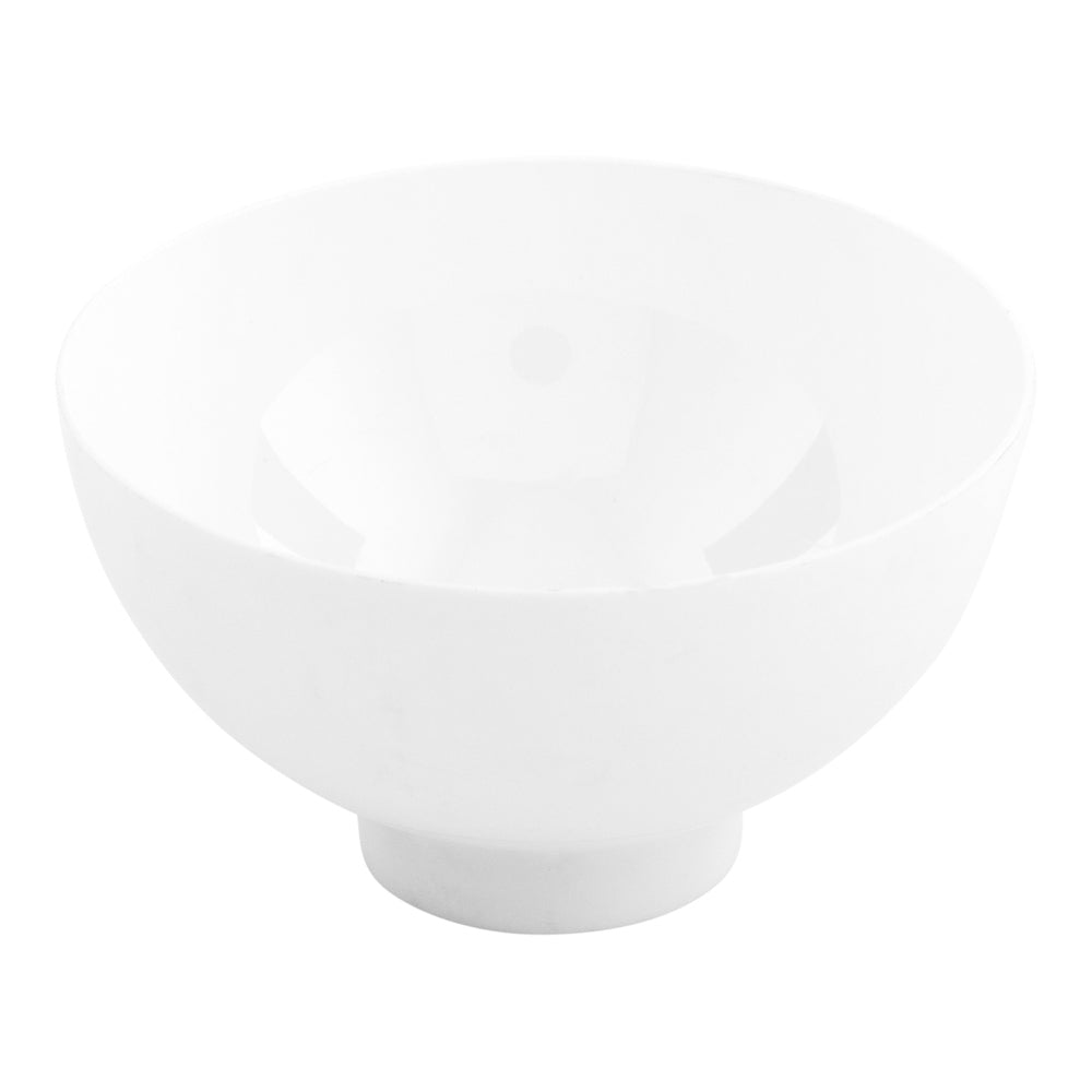 Mini Serve 100 2 oz Round White Plastic Coppa Bowls and 100 Silver Plastic 4" Mini Forks