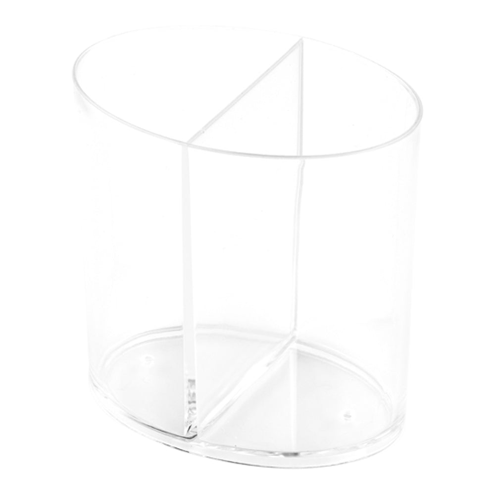 Mini Serve 100 4 oz Oval Clear Plastic Duet Tasting Cups and 100 Silver Plastic 4" Mini Spoons