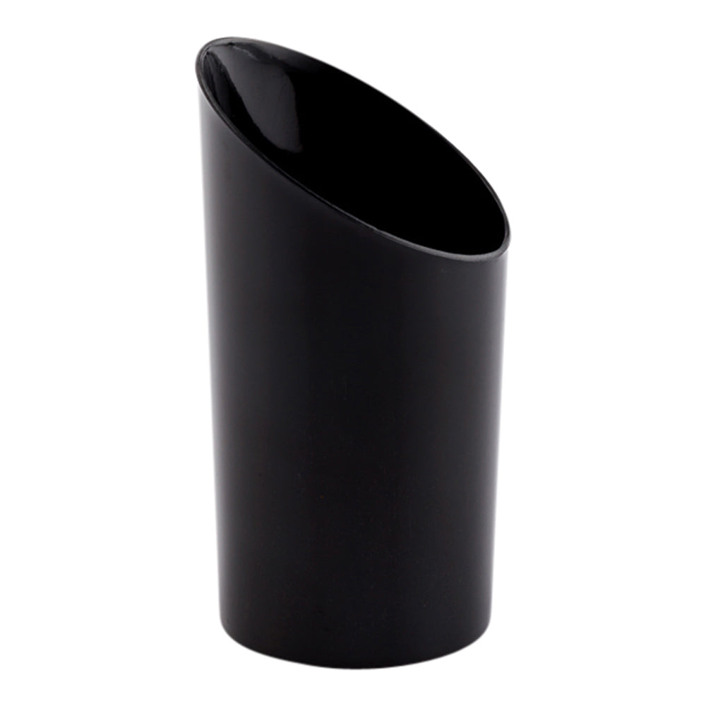 Mini Serve Bundle: 100 3 oz Round Incline Shot Glass with 100 Silver Plastic 4" Mini Spoons