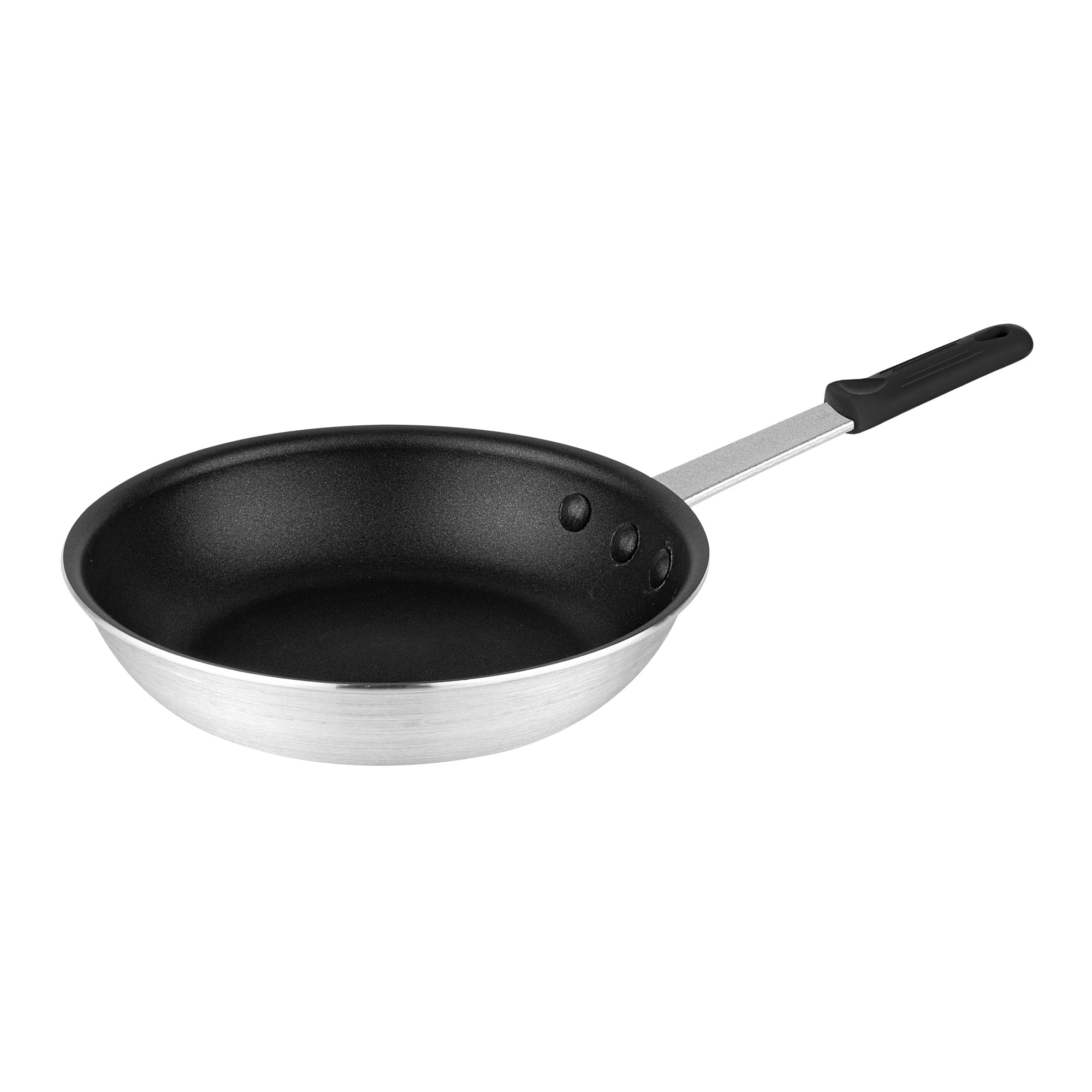 Met Lux 1 Aluminum 8" Non-Stick Fry Pan and 1 Black Silicone Pan Handle Sleeve