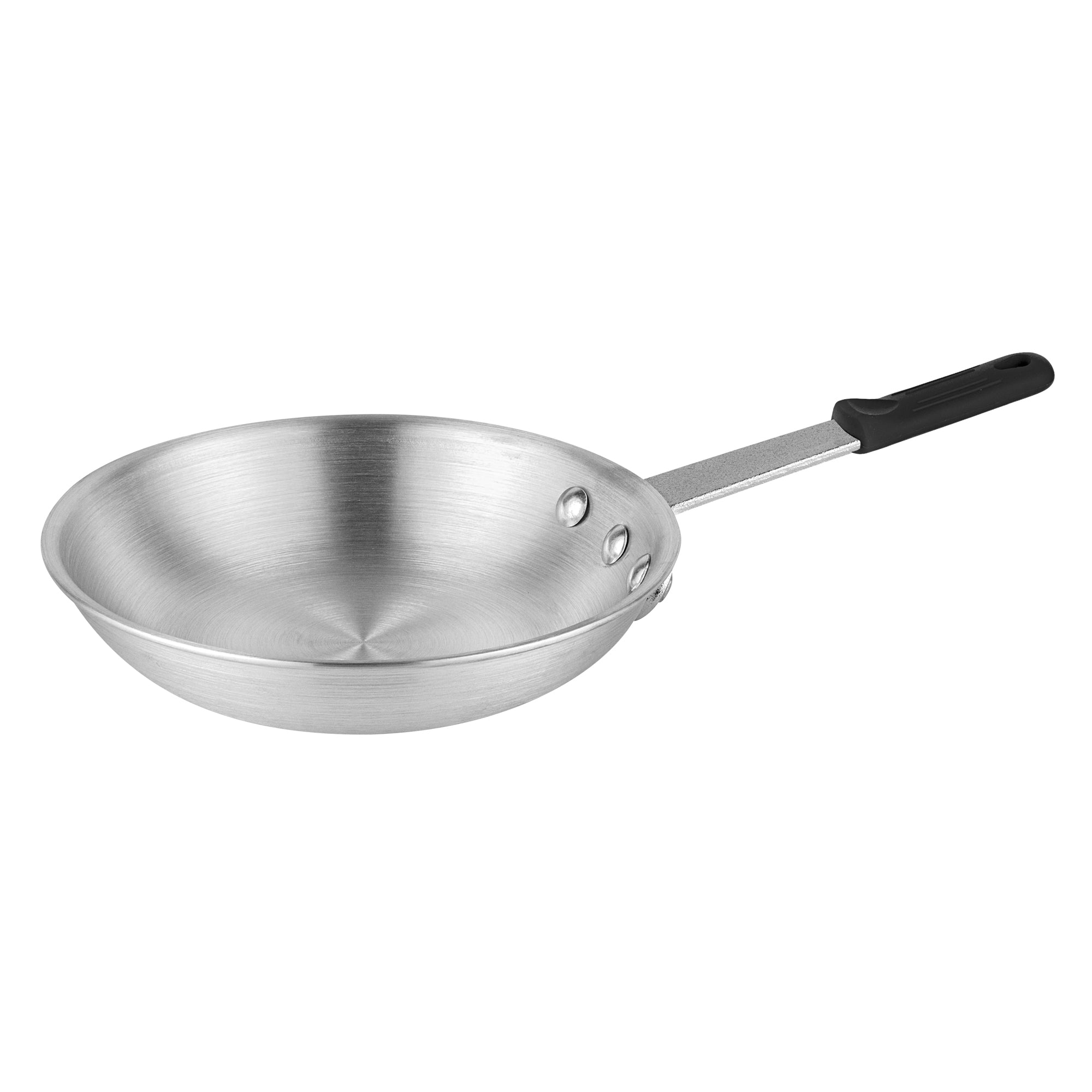 Met Lux 1 Aluminum 7" Fry Pan and 1 Black Silicone Pan Handle Sleeve