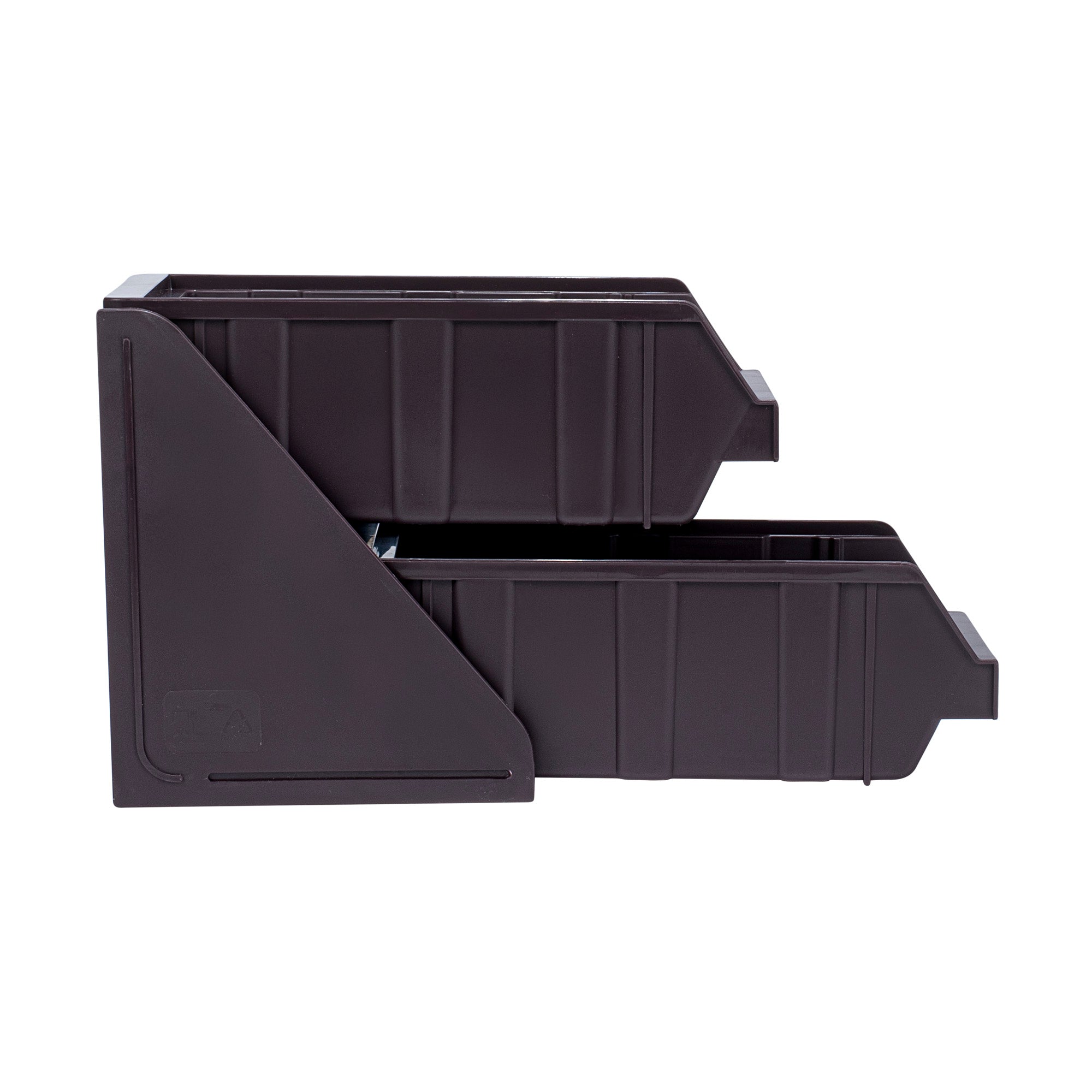 Met Lux 1 Brown 2-Tier Stand and 2 Condiment Bins