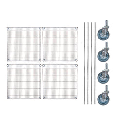 Chef 101 4-Tier NSF Chrome Shelving Unit - and 24