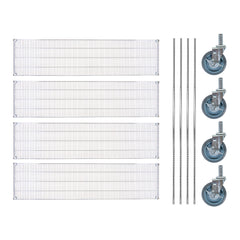 Chef 101 4-Tier NSF Chrome Shelving Unit - and 18
