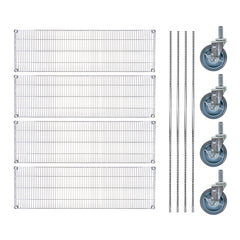 Chef 101 4-Tier NSF Chrome Shelving Unit - and 18