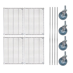 Chef 101 4-Tier NSF Chrome Shelving Unit - and 18
