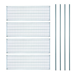 Chef 101 4-Tier NSF Green Epoxy Shelving Unit - and 24