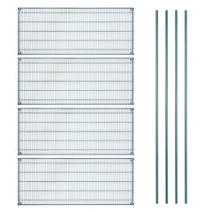 Chef 101 4-Tier NSF Green Epoxy Shelving Unit - and 24