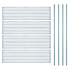 Chef 101 4-Tier NSF Green Epoxy Shelving Unit - and 18
