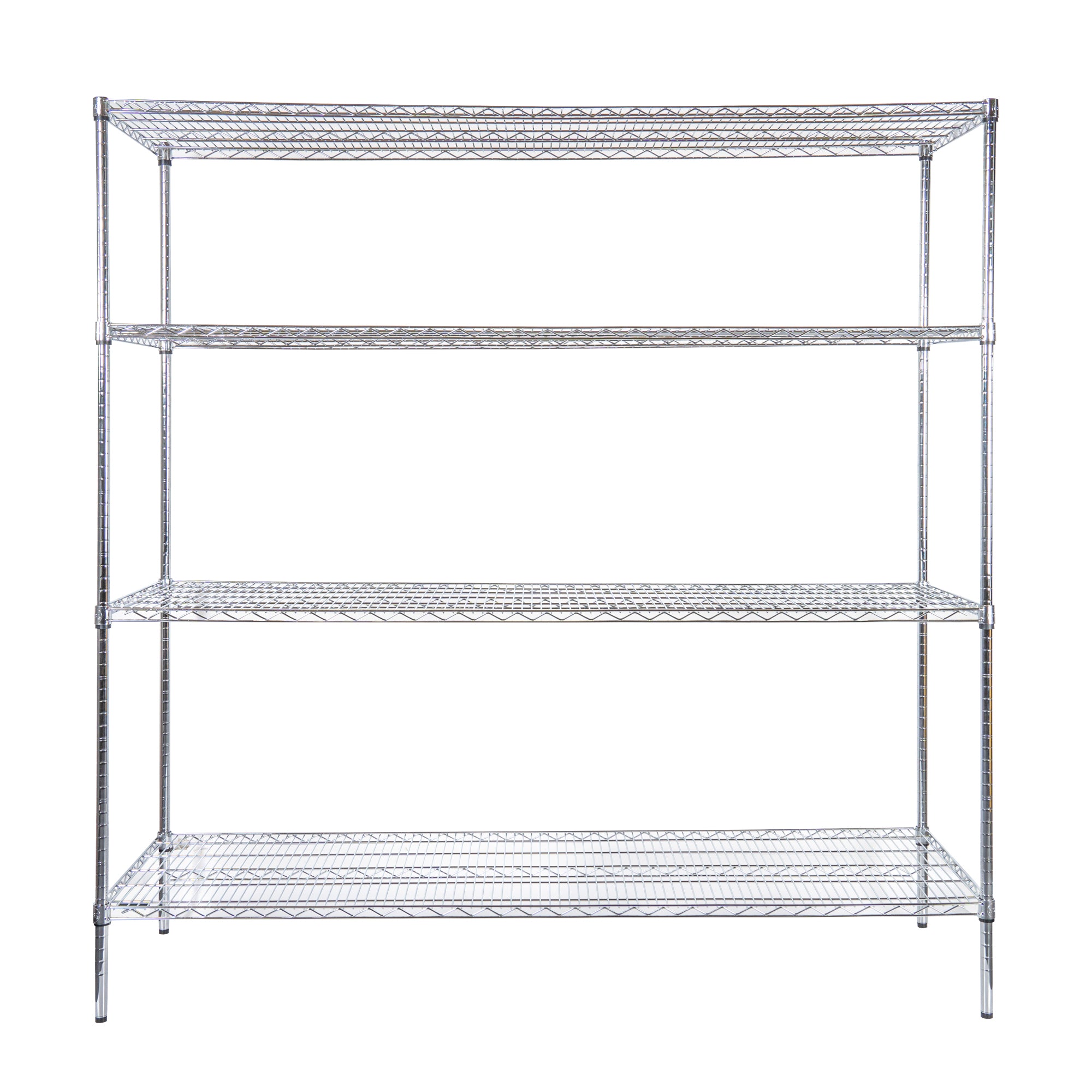 Chef 101 4-Tier NSF Chrome Shelving Unit - and 24" x 72" Shelves and 74" Posts