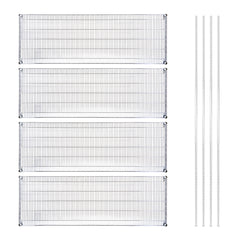 Chef 101 4-Tier NSF Chrome Shelving Unit - and 24