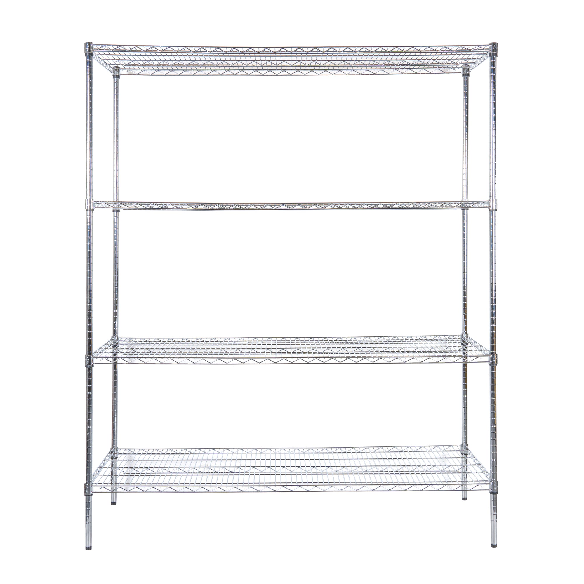 Chef 101 4-Tier NSF Chrome Shelving Unit - with 24" x 60" Shelves and 74" Posts