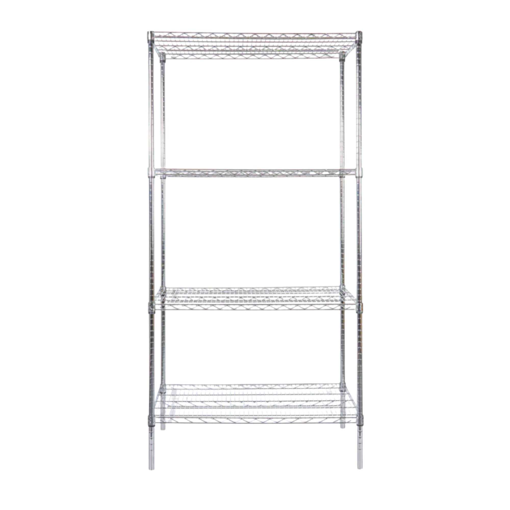 Chef 101 4-Tier NSF Chrome Shelving Unit - with 24" x 36" Shelves and 74" Posts