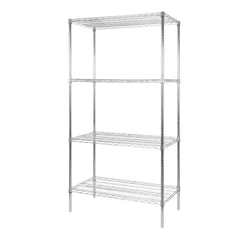 Chef 101 4-Tier NSF Chrome Shelving Unit - with 24