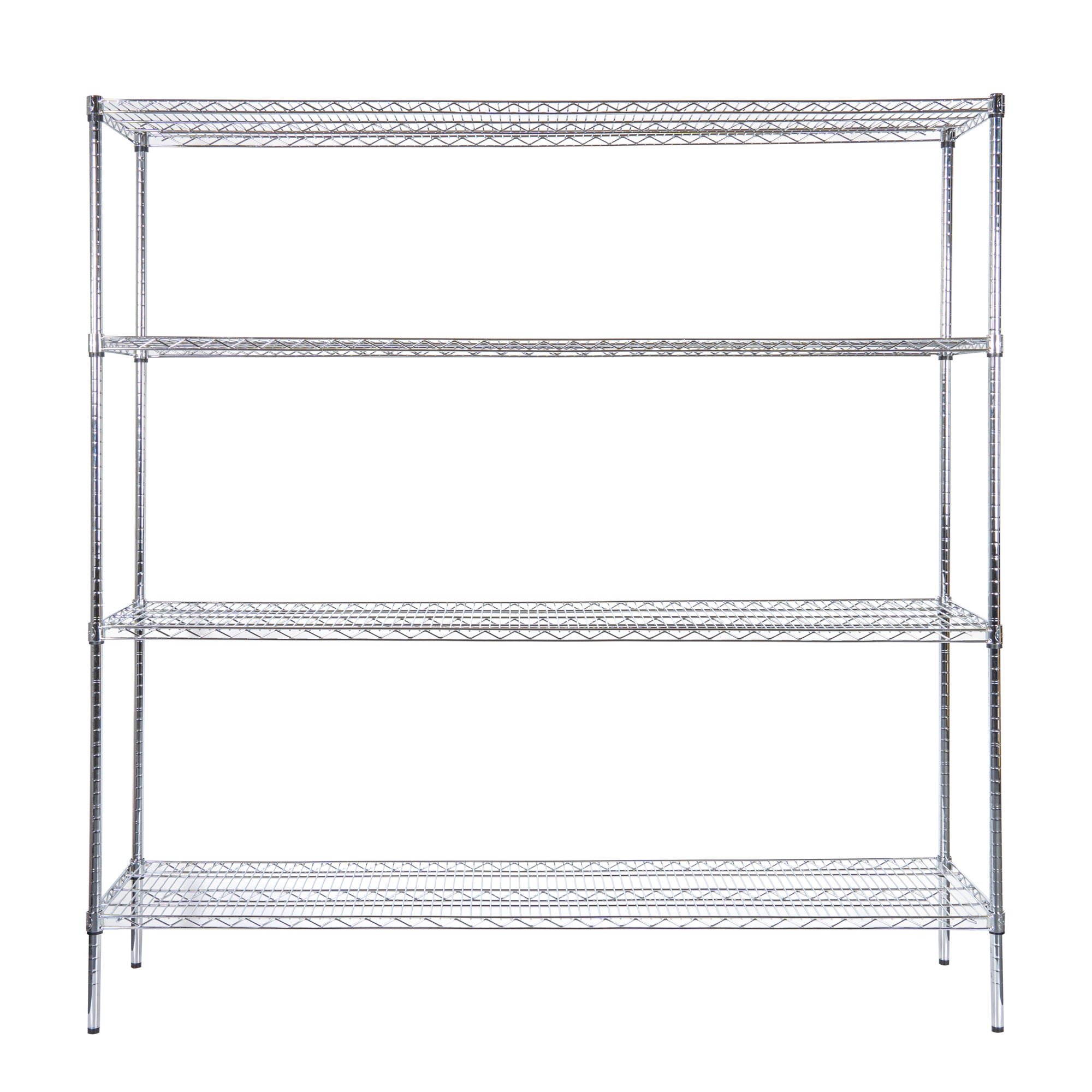 Chef 101 4-Tier NSF Chrome Shelving Unit - with 18" x 72" Shelves and 74" Posts