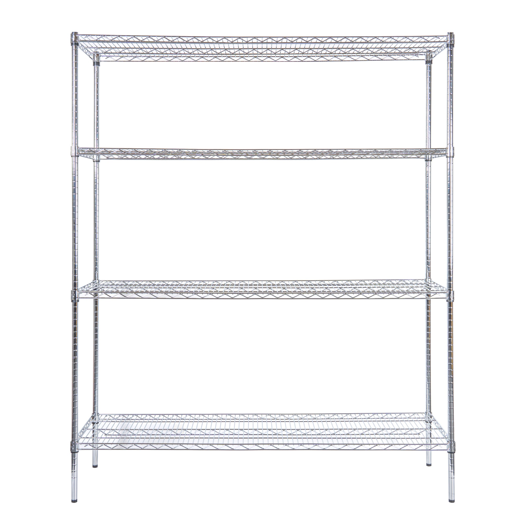 Chef 101 4-Tier NSF Chrome Shelving Unit - with 18" x 60" Shelves and 74" Posts