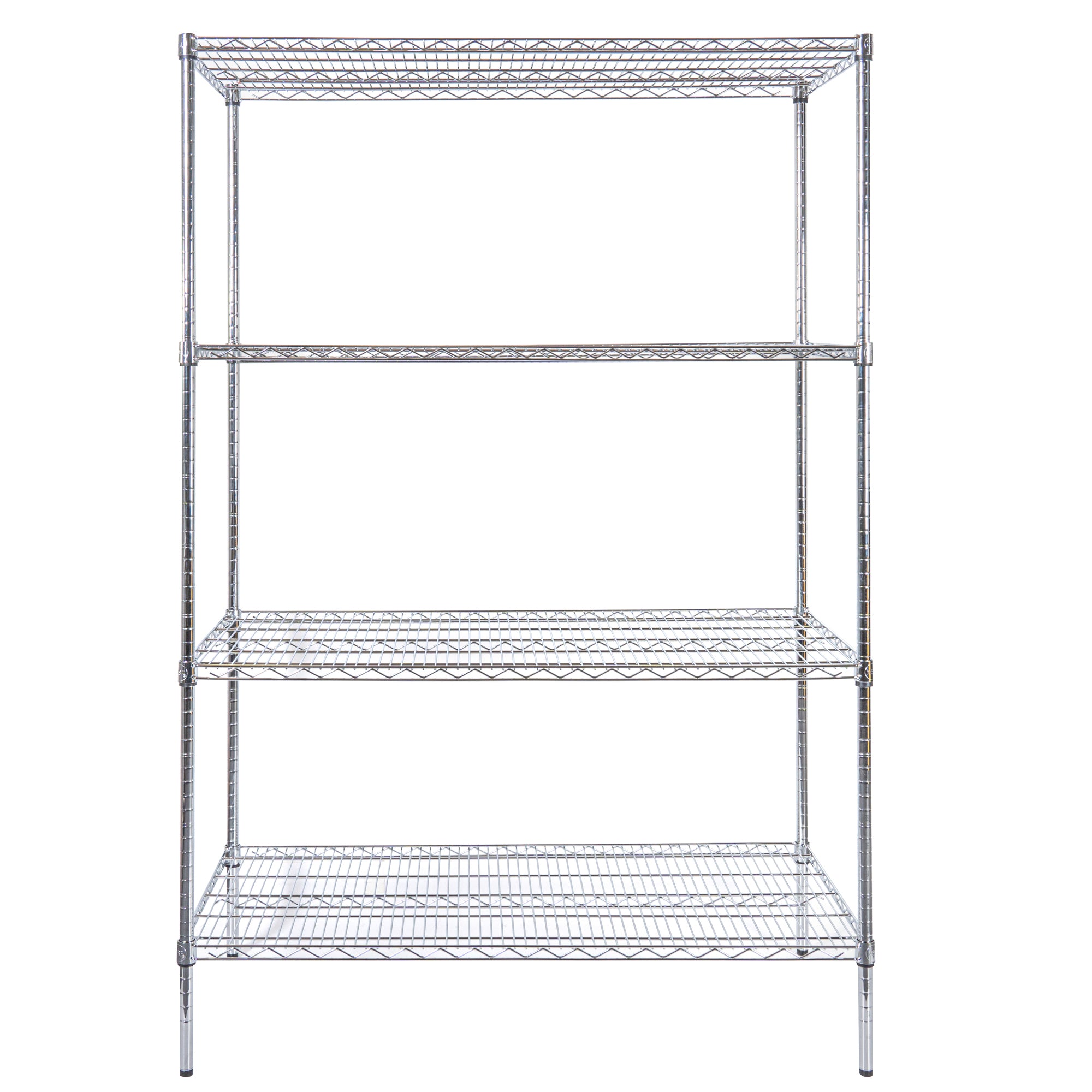 Chef 101 4-Tier NSF Chrome Shelving Unit - with 18" x 48" Shelves and 74" Posts