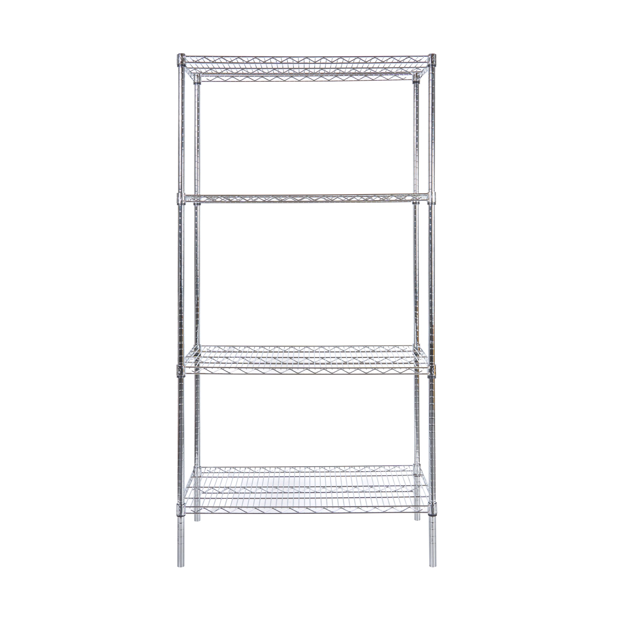 Chef 101 4-Tier NSF Chrome Shelving Unit - with 18" x 36" Shelves and 74" Posts
