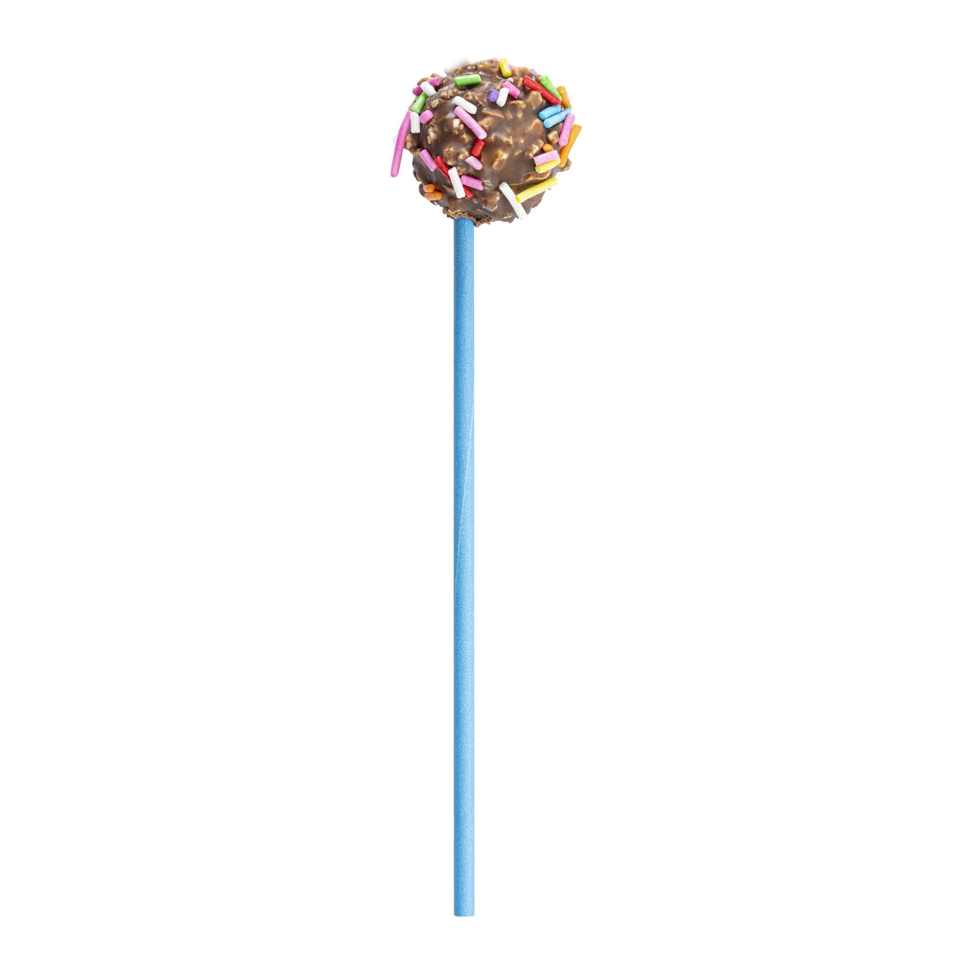 Restpresso Sky Blue Paper Cake Pop and Lollipop Stick - Biodegradable - 6" x 5/32" - 300 count box