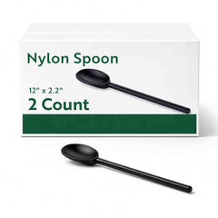 Met Lux Black Nylon High Heat Spoon - 12