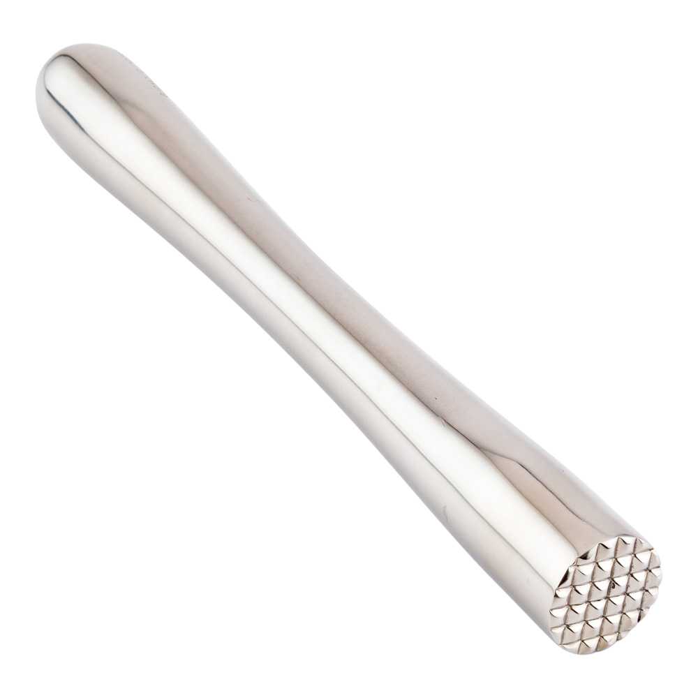 Bar Lux Stainless Steel Muddler - 8 1/4" x 3/4" x 3/4" - 4 count box