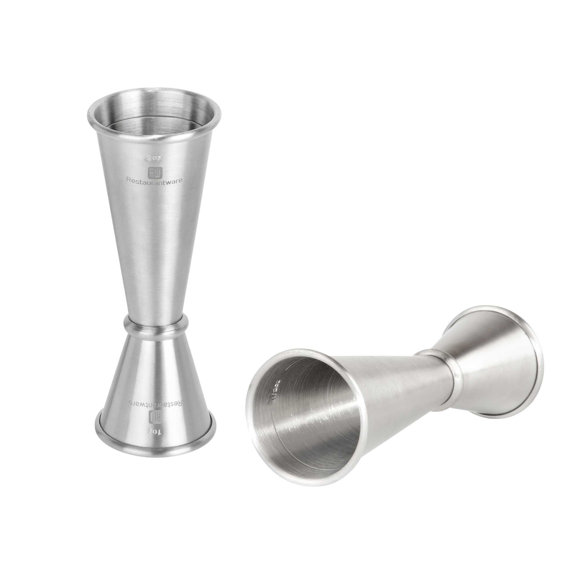 Bar Lux 4-Piece Stainless Steel Boston Cocktail Shaker Set - Weighted Tins, Strainer, Jigger - 1 count box