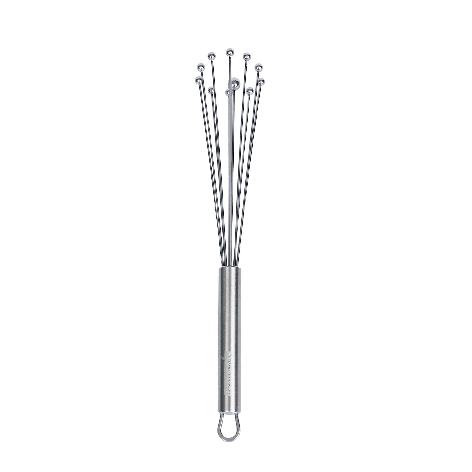 German Standard 2-Piece Stainless Steel Ball Whisk Set - 10 3/4'' And 12 1/2'' - 1 count box