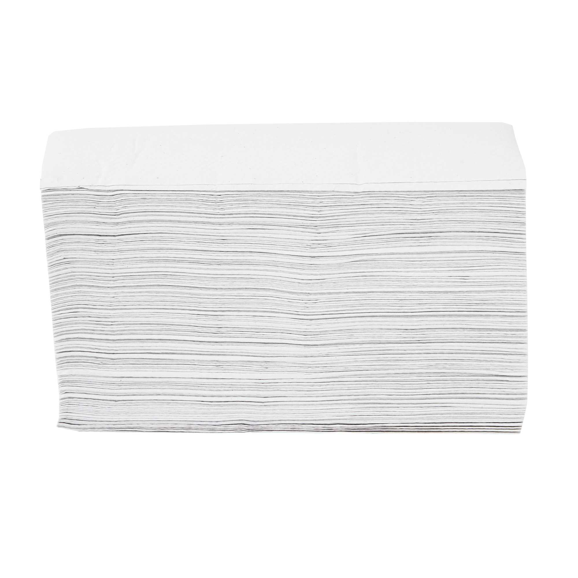 Clean Tek Professional Black Plastic M-Fold Paper Towel Dispenser - with 250 M-Fold Paper Towels - 10 3/4" x 3 1/2" x 8 3/4" - 1 count box