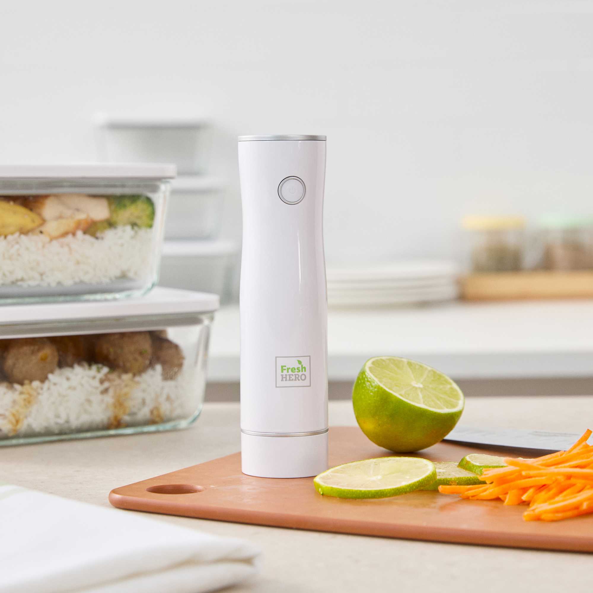 Fresh Hero Handheld Vacuum Sealer Pump - Rechargeable - 1 3/4 x 1 3/4 x 6 1/2 - 1 count box