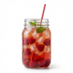 Bev Tek Red Paper Straw - Zig Zags, Biodegradable, 6mm - 7 3/4