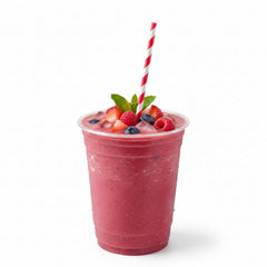 Bev Tek Red Paper Straw - Stripe, Biodegradable, 6mm - 7 3/4