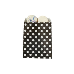 Bag Tek Rectangle Black Paper Bag - Polka Dots - 7