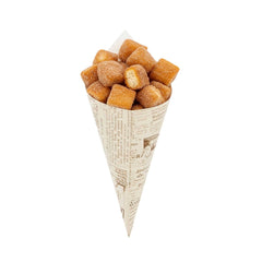 Cone Tek Newsprint Paper Food Cone - 9 1/2