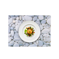 Chef 101 Rectangle River Stone Paper Placemat - Semi-Disposable, 10 Uses - 11 3/4