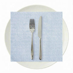 Luxenap Square Blue Denim Paper Napkin - Air Laid - 15 3/4