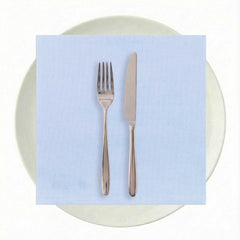 Luxenap Square Celeste Denim Paper Napkin - Air Laid - 15 3/4
