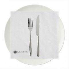 Luxenap Square Pure White Paper Napkin - Super Lux - 15 3/4