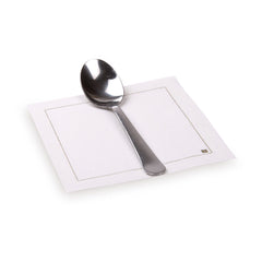 Luxenap Square Ecru Cotton Cocktail Napkin - Organic , Disposable - 4 1/2