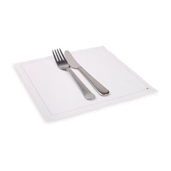 Luxenap Square Ecru Cotton Meal Napkin - Organic , Disposable - 8 3/4
