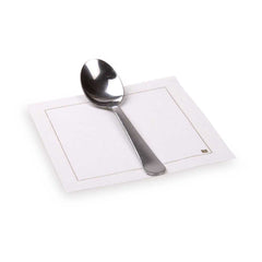 Luxenap Square Ecru Cotton Cocktail Napkin - Organic , Disposable - 4 1/2