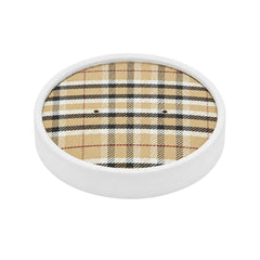 Bio Tek Round Plaid Paper Soup Container Lid - Fits 12 oz - 200 count box