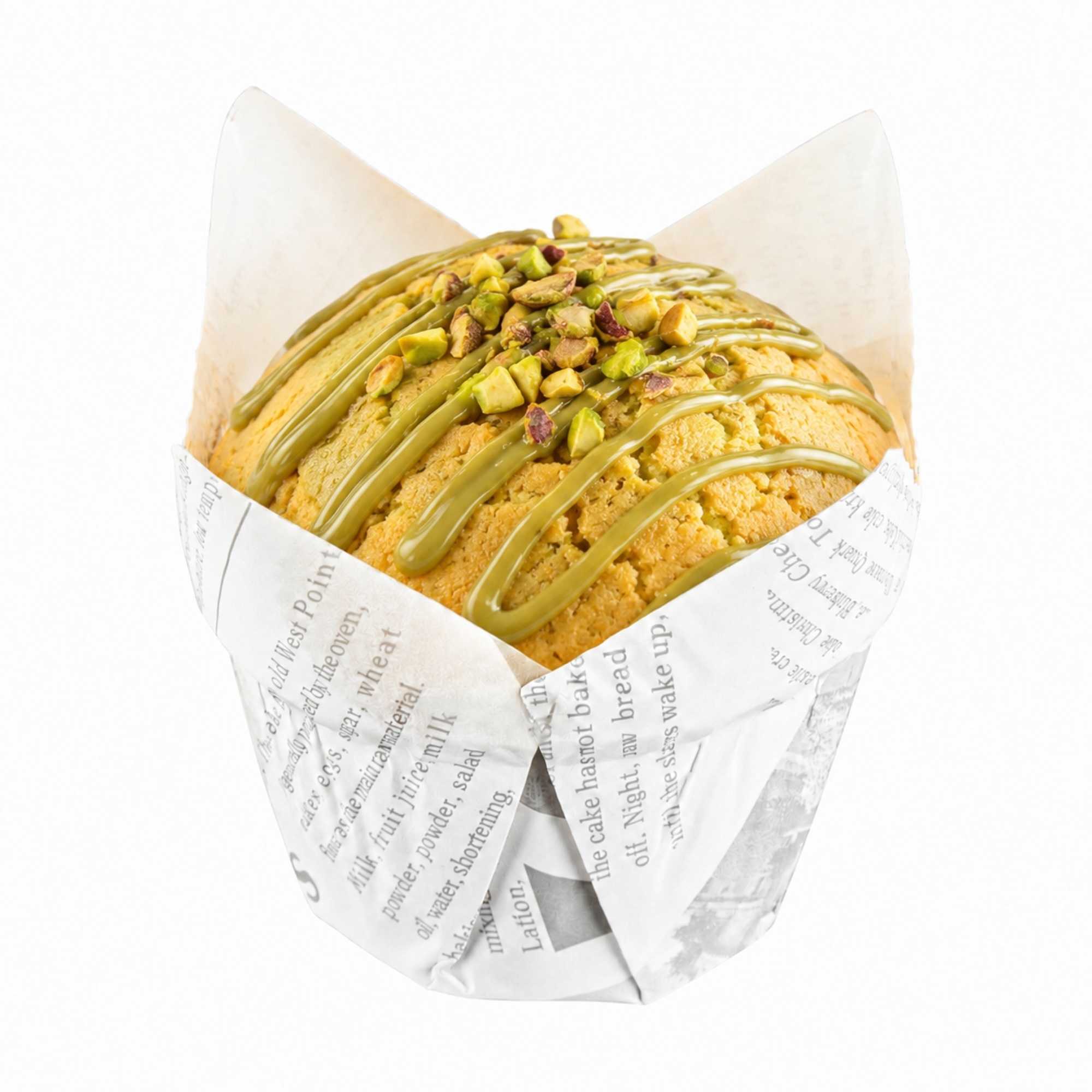 Panificio 1 oz Tulip Newsprint Paper Regular Baking Cup - 3" x 3" x 3 1/2" - 200 count box